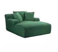 Vacuum Compressed Sofa Bed with 3 Back Cushions,Convertible Chaise Lounge Daybed for Living Room,No Assembly Required,Corduroy Fabric D,120 * 155 * 63CM