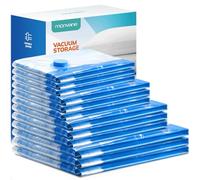 Vacuum Compression Storage Bags for Clothes - 12 Pack Reusable Space Saver Bags for travel (3*L + 3*M + 3*S + 3*XS)