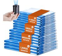Vacuum Compression Storage Bags for Clothes - 15 Pack Reusable Space Saver Bags with Wireless Electric Air Pump for travel (3L + 4M + 4S + 4XS)