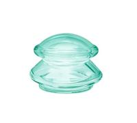 Vacuum Cupping Cups, Manual Unisex Silicone Suction Cups, Silicone Massage Body Cups, Face Neck Massage Cans, Vacuum Cuppings(L-Green)