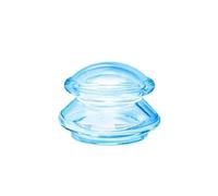 Vacuum Cupping Cups, Manual Unisex Silicone Suction Cups, Silicone Massage Body Cups, Face Neck Massage Cans, Vacuum Cuppings(L-Blue)