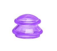 Vacuum Cupping Cups, Manual Unisex Silicone Suction Cups, Silicone Massage Body Cups, Face Neck Massage Cans, Vacuum Cuppings(S-Purple)