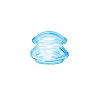 Vacuum Cupping Cups, Manual Unisex Silicone Suction Cups, Silicone Massage Body Cups, Face Neck Massage Cans, Vacuum Cuppings(M-Blue)