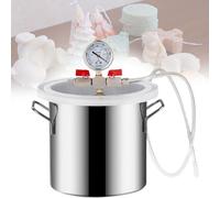 Vacuum Degassing Chamber with Transparent Lid, High Pressure Resistant Hose for Epoxy, Plaster, Silicone Projects