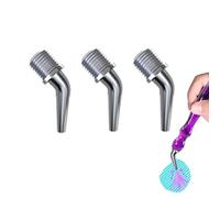 Vacuum Diamond Painting Pen Replacement Kit, 3 Replacement Diamond Art Pen Head, Screw Replaceable Head Compatible with Most Vacuum Pens (Elbow Head(3Pcs))