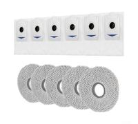 Vacuum Dust Bag Set 6pcs Strong Seal For Bosch BCRDW3B | 6-pack dust bags, anti-clogging for design, maintains suction power, fits BCRDW3B, hassle-free cleaning
