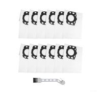 Vacuum Dust Bags for kfi 357 for Karcher WD3/WD2 Plus/KWD1-3, 12-Pack | Tear-Resistant Leak-Blocking Design for Wet and Dry Cleaning, Easy Installation for Home, Workshop and Garage