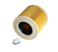 Vacuum Filter,Compatible For Karcher,A2004 A2054 A2204 A2656 WD2.250 WD3.200 Cartridge Filter & Retainer Vacuum Cleaner Replacement Filter(1pcs)