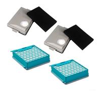 Vacuum Filter Compatible For Miele For Blizzard For Boost CX1, Replacement Carbon Filter 11639240 SF-HY 60 For Bagless For Hoover(2 Sets)