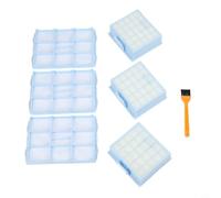 Vacuum Filter Kit Replacement for Siemens VS06G VS06B VS06C VSZ3 & For Bosch BSG6 BSGL3, 3 Filters + 3 Motor Protections + Brush, For HEPA Parts for Pet Hair Home