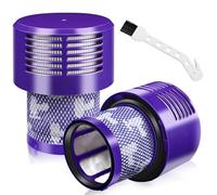 Vacuum Filter Replacement for Dyson V10 Cyclone Series V10 Absolute V10 Animal V10 Total Clean V10 Motorhead Origin SV12 Series Vacuum Cleaner, Replaces Part # 969082-01, 2 Pack