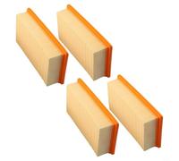 Vacuum Filter Replacement for NT25/1 NT361 NT611 ECO Models, Dust Isolation Filter Element 240x140x55mm Sponge Felt Material Yellow Orange Colour(4pcs)