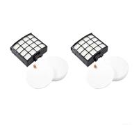 Vacuum Filter Replacement for Shark AZ2002 AZ2000 - Washable Foam & Felt Filters - Upright Cleaner Parts - 13x11cm Black White(2)