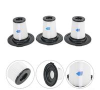 Vacuum Filters, 3x Replacement for VonHaus 2 in for vac 07/200 Cleaner 07/796, Filter Accessory Kit