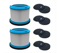 Vacuum Filters Kit Replacement for PowerClean FurGuard 280W and FurFinder 200W Self-Standing Cordless Vacuum