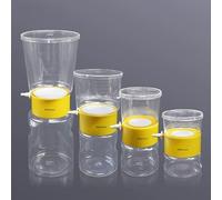 Vacuum Filtration System Bottle Top Filter Cup, 0.22μm Pore Size, 50mm Diameter PVDF Polyethersulfone Membrane, Sterile, Vacuum Driven, Individually Wrapped Packaged (250ml)