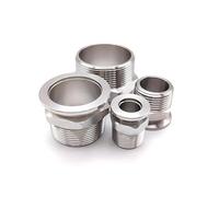 Vacuum Flange Hex Joint Adapter KF16 KF25 KF40 KF50 304stainless Steel BSP External Thread 1/8 "1/4”1/2“3/4”3/8“1”11/4" 11/2"2"(KF50-BSP 1.5inch)
