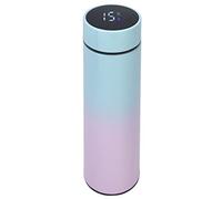 Vacuum Flask 500 ml Stainless Steel Hot Drinks Flask with LED Temperature Display for School, Sports, Outdoor, Gym 6.5 x 23.5 cm (Light Blue Gradient)