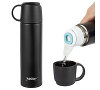 Vacuum Flask Thermos For Hot Drinks With Handle Coffee Cup Travel Mug Double Walled Sports Bottle Insulated Stainless Steel Tumblers Water Bottles Metal