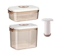 Vacuum Food Containers - Airtight Meal Prep Container - Leak Proof Storage for Kitchen, Travel, Eating, Refrigerator, Meal Prep, Restaurant and