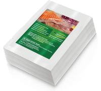 Vacuum Food Sealer Bags 20X30cm/100 Bags Textured Food Vacuum Sealer Bag Thick Embossed Bags Upgrade Design Pre-Cut Bag BPA Free for Food Storage Sous Vide Cooking