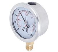 Vacuum Gauge, 1/4 BSP Thread Industrial Pressure Gauges for Machinery for Chemical Industry for Petroleum for Metallurgy