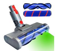 Vacuum Head for Dyson V7 V8 V10 V11 V15 Cordless | Anti-Tangle Motorhead with LED Light | Quick-Release Vacuum Cleaner Head Attachments for Hard Floors & Carpets-2 Roller Brush