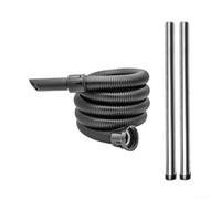 Vacuum Hose 32mm Compatible with For Numatic For Henry For George Edward For Hoover, 2.5m Extra Length Extension Tube with 2 Stainless Steel Pipes