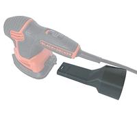 Vacuum Hose Adapter compatible with BLACK+DECKER MOUSE 1.2 Amp Electric Detail Sander and Ridgid Shop Vac (or any brand 1-7/8'' hose), BDEMS600 Dust Reducer, by 1058 Designs, Grey