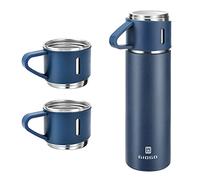 Vacuum-Insulated Travel Mug 16.9 Oz Stainless steel Thermos Water Bottle (Blue, Set)