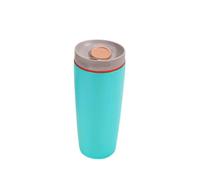 Vacuum Insulated Tumbler with One-Touch Lid, 500ml Pink Matte Stainless Steel Thermal Cup, Leak-Proof Travel Mug for Hot & Cold Drinks, Keep 6+ Hours, Ideal for Office, Car, Gym (Sky Blue)