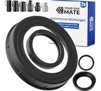 Vacuum jug Replacement gaskets, 2 Sets, Compatible with EMSA Mambo, MOTIVA, Samba Thermos jugs with 1.0 L, 1.5 L, Food Silicone, teapot Coffee Pot Sealing Ring, Glass Insert lid Sealing Ring