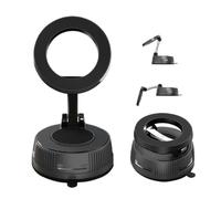 Vacuum Magnetic Car Phone Holder, 2026 Upgraded 360° Rotation Adjustable Foldable Vacuum Suction Cup Phone Mount Strong Hold for Car Dashboard & Windshield, Universal Smartphone Stand