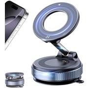 Vacuum Magnetic Car Phone Holder,360° Adjustable Vacuum Suction Cup Phone Mount for MagSafe Cell Phone Holders for Your Car/Gym/Mirror Mount for iPhone & Android