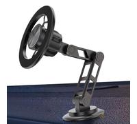 Vacuum Magnetic Phone Holder - Anti Slip Foldable Stand - Robotic Arm Magnet Car Phone Mount - for SUV RV Truck Sedan Dashboard Windshield Road Trip Travel Navigation