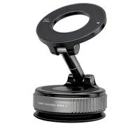 Vacuum Magnetic Phone Holder for Car Vmag-S1, 2025 Suction Phone Mount with 360° Rotation & Foldable Arm, Strong N52 Magnet Car Accessories for iPhone 16 15 14 13 12 Pro Max Samsung Android, Black