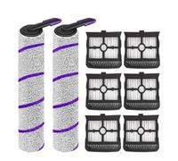 Vacuum Mop Accessories Roller Brush Filter,Compatible for Narwal,S20 Pro, Compatible for Rowenta,X-Clean 10 Replacement Parts(2+6pcs)