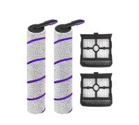 Vacuum Mop Accessories Roller Brush Filter Replacement Parts, Compatible for Rowenta, X-Clean 10(4pcs)