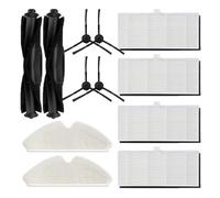 Vacuum Part Roller Side Brush HEPA Filter Dust Bag Mop，Compatible For Proscenic M7 Pro，Compatible For Kyvol S31，Compatible For Honiture Q6，Compatible For Uoni Lenovo T1 Pro (Color : 12pcs Combo kit)