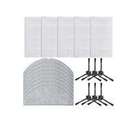 Vacuum Parts Kit for Tapo RV30 Max and RV20 Max with 5 Filters, 8 Mop Cloths and 6 Nylon Side Brushes