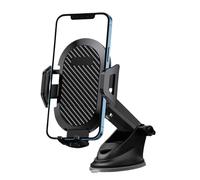 Vacuum Phone Holder for Car, Multifunctional Vacuum Mount Smartphone Grip, ABS+Silicone+EVA+Metal Ideal for Dashboard, Windshield, Window, Vehicle Navigation,13x6.6x11.1cm