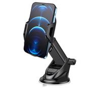 Vacuum Phone Mount - Suction Mobile Holder, Multifunctional Cradle Grip | Truck Windshield Window Vehicle Navigation Driving, Heavy Duty Car Dashboard Stand, Hands-Free Accessory For Daily Commute An