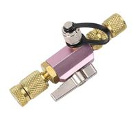 Vacuum-Rated Valve Core Removal Tool for HVAC R410A Split Systems - 5/16" Female Flare × /4" Male Flare, Brass Body, 20- Rated, with Integr