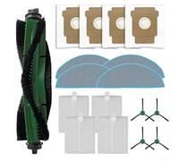 Vacuum Replacement Accessories Kit for Roomba 105 Series Robot with Auto Empty Dock, Main Brush, Side Brushes, Mop Cloths, High Efficiency Filters, Large Capacity Dust Bags(A)