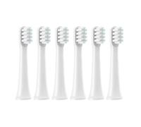 Vacuum Replacement Brush Heads，Compatible for XIAOMI MIJIA T100 4PCS Sonic Electric Tooth Soft Bristle Caps Package Nozzles(6White)