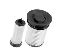Vacuum Replacement Element, Compatible with Miele Triflex HX1 FSX | plastic material, 2-piece pack, White + black color