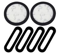 Vacuum Replacement Filter Kit for Eureka NEC180 NEC480 NEC185 NEC186 NEC190 NEC380 Vacuum Cleaner Part Accessory, 2 Pre Filters and 4 Post-Motor Sponge Filters
