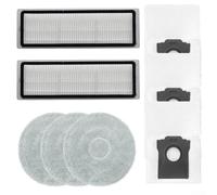 Vacuum Replacement Part Kit For JONR X1 MAX/for DEERMA X90 Ultra / X80 Ultra/for EVERYBOT Q11, Includes Filters, Mop Cloths, Dust Bags, Made With Nylon And Microfiber(A)