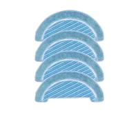 Vacuum Replacement Spare Parts Accessories,Main Side Brush,Hepa Filter,Mop Rag,Compatible For Cecotec Conga 1090 1790 (Color : 4 Mop Cloth)