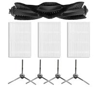 Vacuum Robot Accessories Kit Main Brush Side Brushes HEPA Filter Set For ILIFE V20 For Lydsto R1D Edge For Roidmi Eve For Rook S Serie For Thorough Floor Cleaning